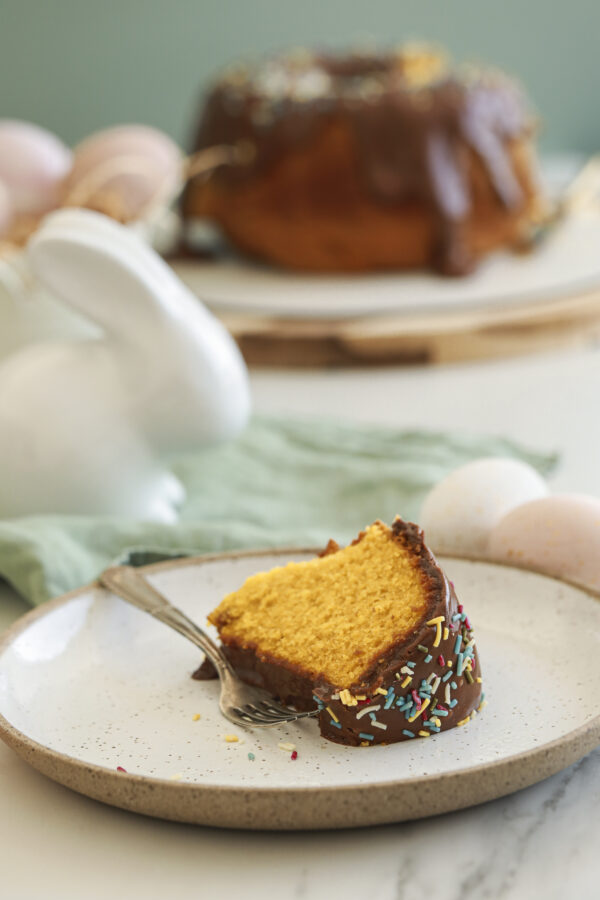 Bolo de cenoura com brigadeiro