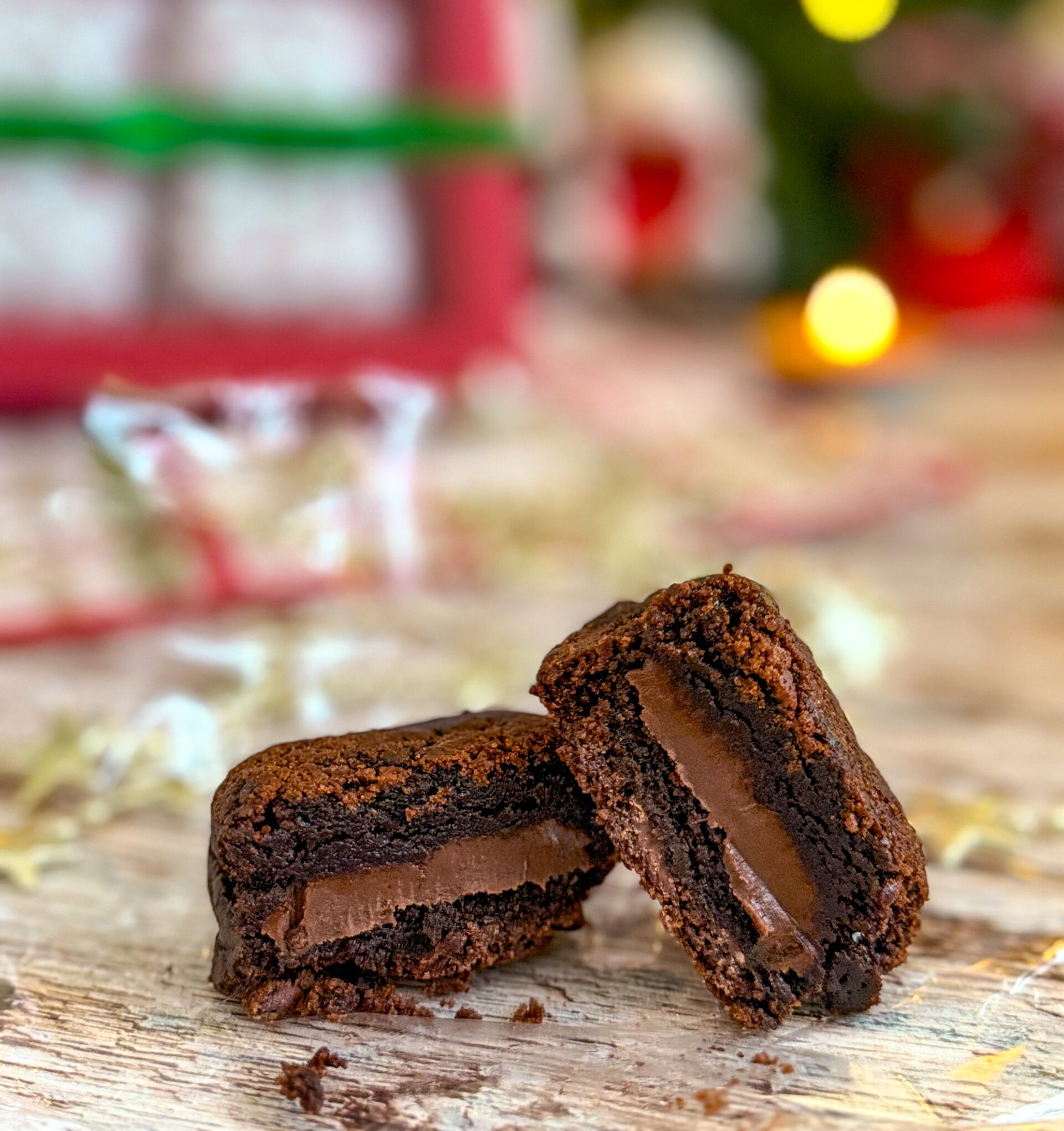 Caixa Especial de Brownies de Natal (4 unidades)
